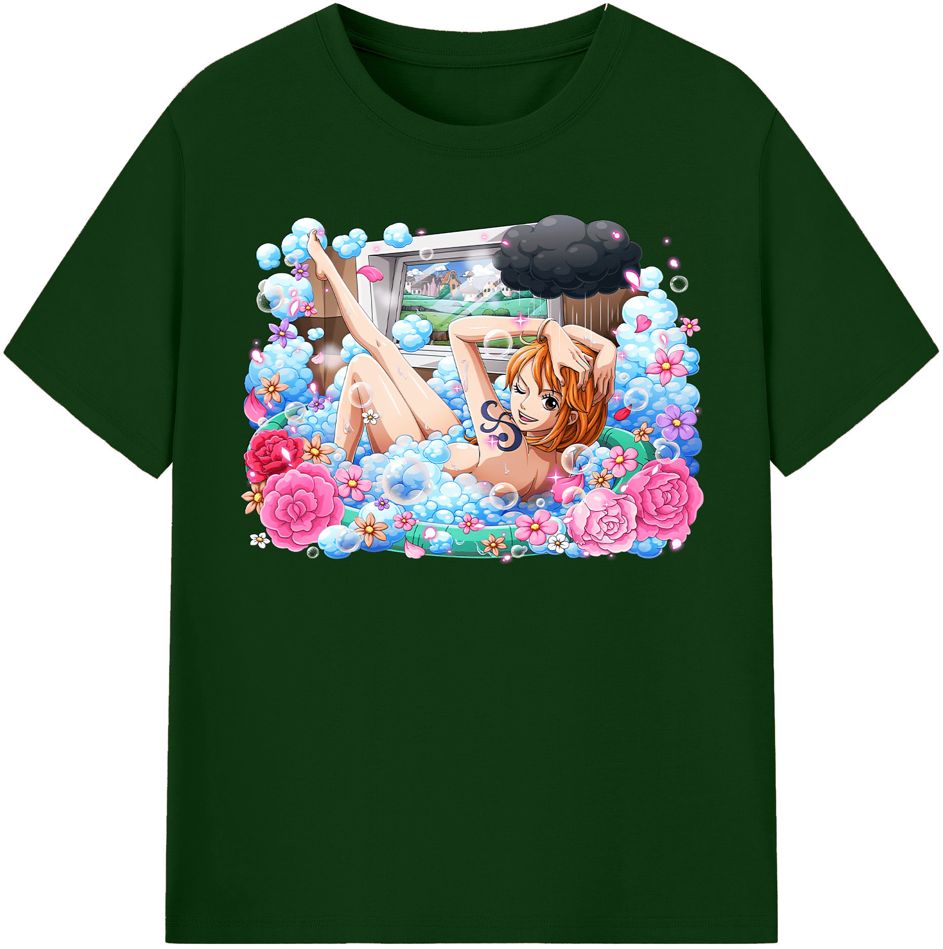 ワンピース ナミ ONE PIECE Nami 綿100％半袖Tシャツ（フロントプリント）